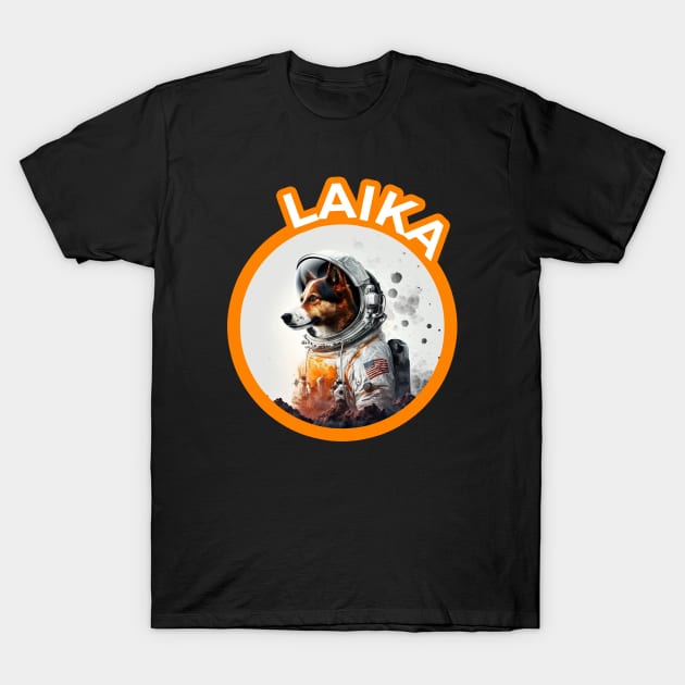 Laika Dog Space product Vintage CCCP Soviet Russia USSR  Astronaut T-Shirt by smartrocket